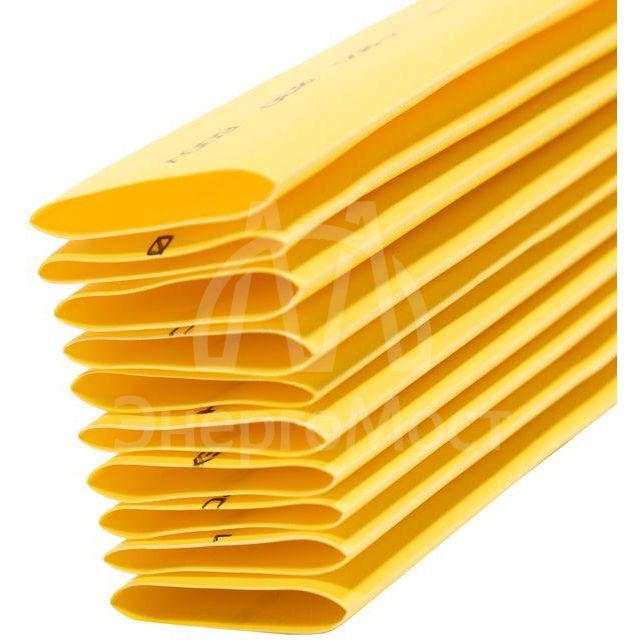 Трубка термоусадочная 30.0/15.0 1м желт. Rexant 23-0002