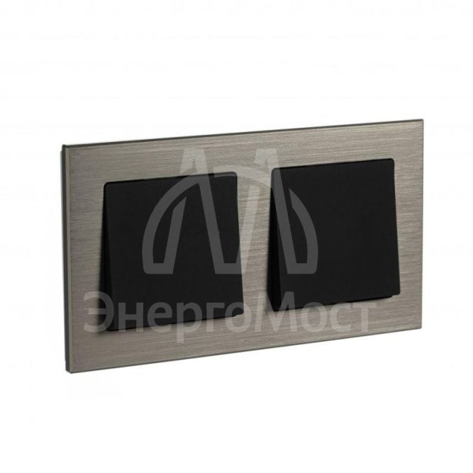 Рамка 2-м AtlasDesign Nature металл латунь SchE ATN312202