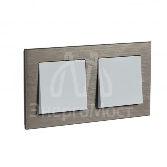 Рамка 2-м AtlasDesign Nature металл латунь SchE ATN312202