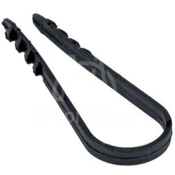 Дюбель-хомут d19-25мм для круглого кабеля черн. (уп.50шт) PROxima EKF plc-ncs50-19x25b