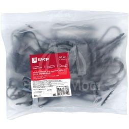 Дюбель-хомут d19-25мм для круглого кабеля черн. (уп.50шт) PROxima EKF plc-ncs50-19x25b