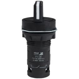 Переключатель 3 положения OptiSignal Compact D22 С7-S-320 черн. 2НО XB7ND33 КЭАЗ 362138