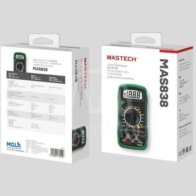 Мультиметр портативный MAS838 Mastech 13-2008