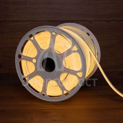 Шнур светодиодный гибкий неон LED SMD 8х16мм 120LED/м теп. бел. (уп.100м) Neon-Night 131-046