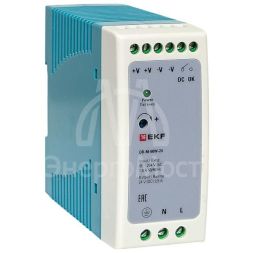 Блок питания на DIN-рейку 60Вт 220В AC/24В DC постоянного тока EKF DR-M-60W-24