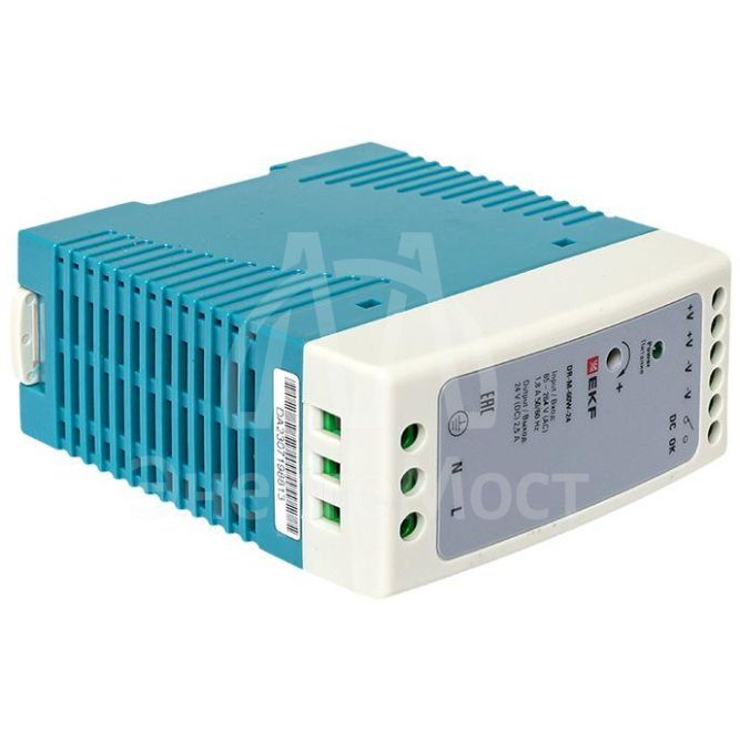 Блок питания на DIN-рейку 60Вт 220В AC/24В DC постоянного тока EKF DR-M-60W-24
