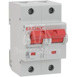 Выключатель автоматический модульный YON MD125-2C80-8ln DKC MD125-2C80