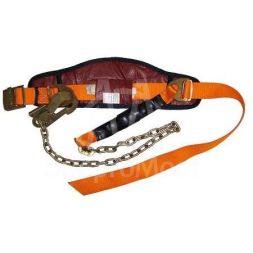 Привязь удерживающая с амортизатором-УП1АГ ( ПП-1аГ строп мет. цепь) ПОЯ408