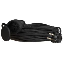 Удлинитель-шнур 1х30м 10А IP44 3500Вт 220-350В КГ 2х1.0мм каучук КОСМОС YSHKsm30m-1g(10A)KG