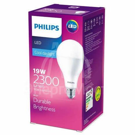 Лампа светодиодная LEDBulb 19W E27 6500К 230В A80 Philips 929002004149