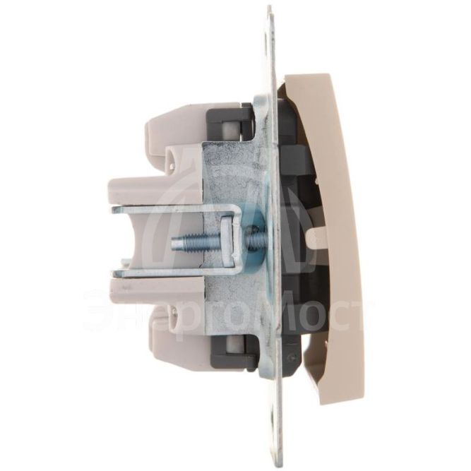 Механизм выключателя 1-кл. 1п СП Karina 10А IP20 с подсветкой крем. LEZARD 707-0388-111