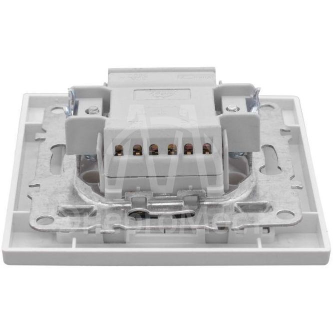 Выключатель 2-кл. СП Минск 10А IP20 с индикатором бел. Basic EKF ERV10-123-10