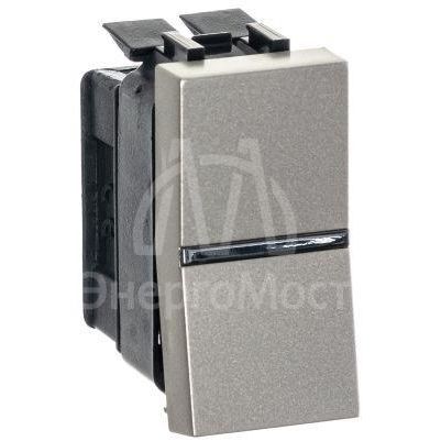 Механизм переключателя 1-кл. 1п 1мод. СП Zenit 16А IP20 с клавишей шампань ABB 2CLA210200N1901