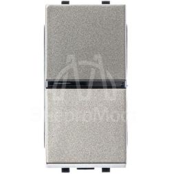 Механизм переключателя 1-кл. 1п 1мод. СП Zenit 16А IP20 с клавишей шампань ABB 2CLA210200N1901