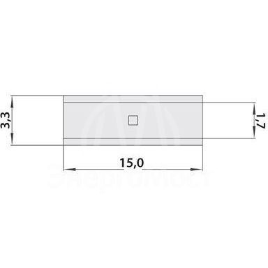 Гильза соединительная (СГ L-15мм) 0.5-1.5кв.мм (BN1.25) REXANT 08-0712