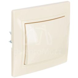 Выключатель 1-кл. СП Кварта 10А IP20 ВС10-1-0-ККм крем. IEK EVK10-K33-10-DM