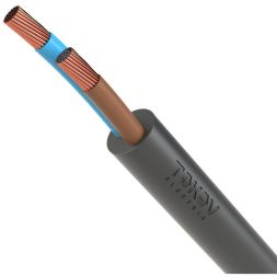 Провод TOKOV ELECTRIC ПВС 2х0.75 380В Ч (уп.100м) 1945512