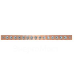 Шина заземляющая главная с изоляторами на 15 подключений ГЗШ-15 Сu EKF gc-e2015