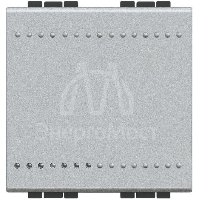 Выключатель 1-кл. 2мод. СП LivingLight 16А IP20 винтов. клеммы алюм. Leg BTC NT4001M2N