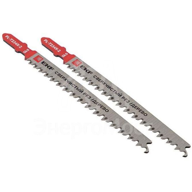 Пилка для электролобзика T234X (быстрый чистовой рез по дереву)(SK5) (уп.2шт) Professional EKF pl-t234x-2