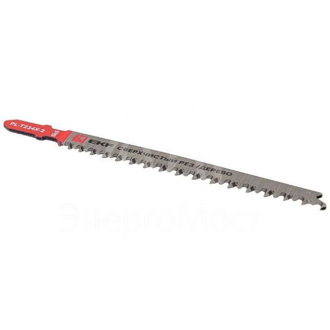 Пилка для электролобзика T234X (быстрый чистовой рез по дереву)(SK5) (уп.2шт) Professional EKF pl-t234x-2