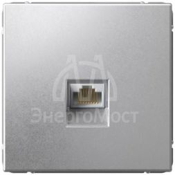 Розетка компьютерная ArtGallery RJ45 кат.6A механизм алюм. SE GAL000386