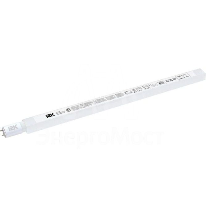 Лампа светодиодная 10Вт T8 линейная 4000К нейтр. бел. G13 1000лм 230В IEK LLE-T8R-10-230-40-G13
