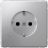 Розетка ArtGallery 16А с заземл. со шторками быстрозажим. клем. механизм алюм. SE GAL000345S