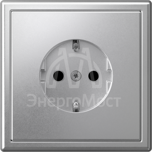 Розетка ArtGallery 16А с заземл. со шторками быстрозажим. клем. механизм алюм. SE GAL000345S