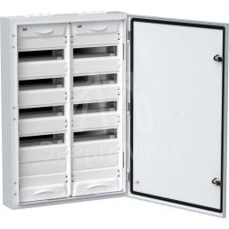 Корпус металлический ЩРн-120 (2х60) 835х570х140 IP54 бел. (одна дверь) TITAN 5 IEK TI5-50-N-2X060-54