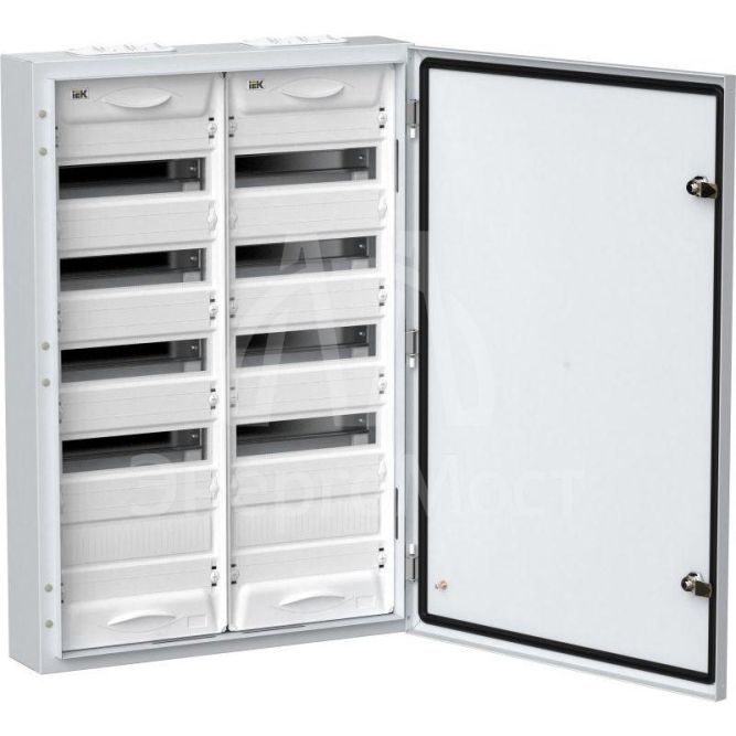 Корпус металлический ЩРн-120 (2х60) 835х570х140 IP54 бел. (одна дверь) TITAN 5 IEK TI5-50-N-2X060-54