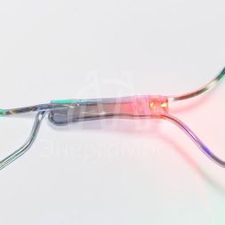 Гирлянда &amp;quot;Сеть&amp;quot; с контроллером 1.5х1.5м 150LED мульти. прозр. провод 12Вт 220В IP20 NEON-NIGHT 215-129