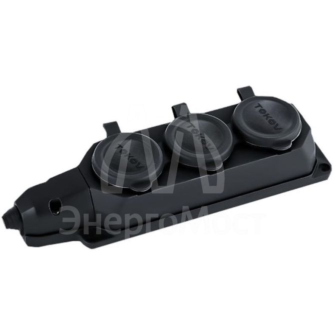Колодка удлинителя 3-м 16А с заземл. каучук TOKOV ELECTRIC TKE-C05-KK3-Z