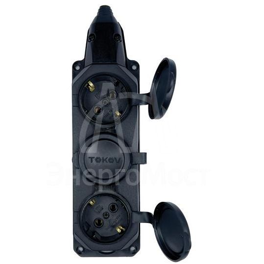 Колодка удлинителя 3-м 16А с заземл. каучук TOKOV ELECTRIC TKE-C05-KK3-Z