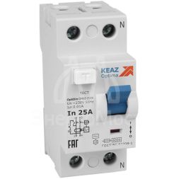 Выключатель дифференциального тока (УЗО) 2п 40А 30мА OptiDin DМ63-2240 AC УХЛ4 КЭАЗ 254176