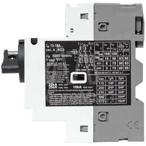 Выключатель автоматический для защиты двигателя GV2P 13-18А EKF gv2pm-18