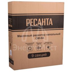 Радиатор масляный ОМ-9А 2кВт Ресанта 67/3/16