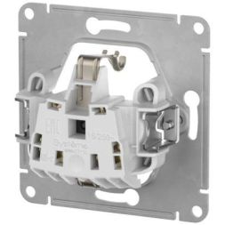Розетка Glossa 16А IP44 с заземл. защ. шторки с крышкой быстрозажим. клем. в сборе бел. SE GSL000148S