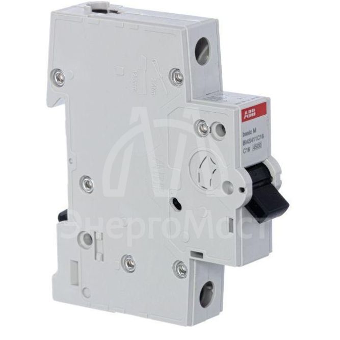 Выключатель автоматический модульный 1п C 16А 4.5кА Basic M BMS411C16 ABB 2CDS641041R0164