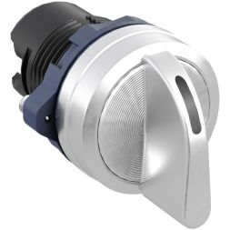 Головка переключателя на 3 положения с фиксацией стандартная ручка алюм. черн. DKC M22S-L3A