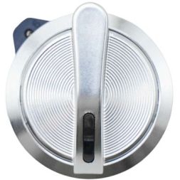 Головка переключателя на 3 положения с фиксацией стандартная ручка алюм. черн. DKC M22S-L3A