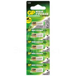 Элемент питания алкалиновый A27/MN27/8LR732 12В 27AFRA-2C5 100/1000 (блист.5шт) GP 2982