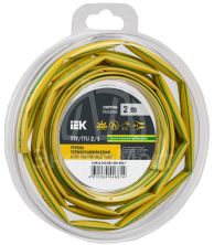 Трубка термоусадочная ТТУ нг-LS 2/1 желт./зел. (уп.2м) IEK UDR12-002-001-002-K52-T