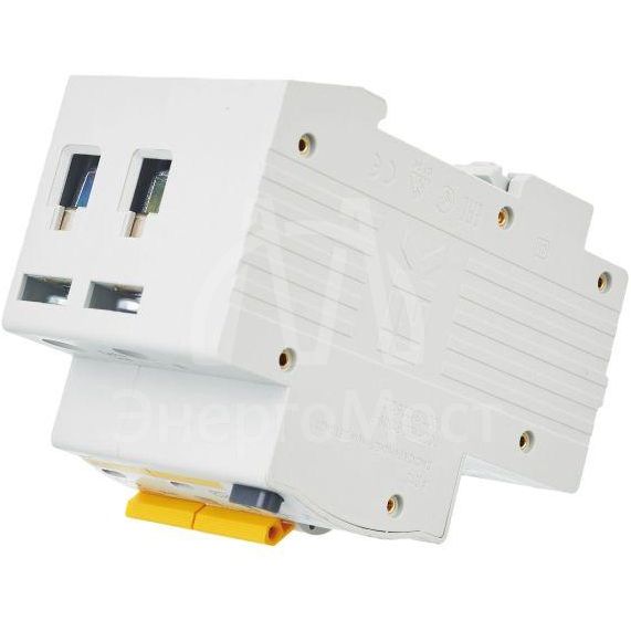 Выключатель автоматический дифференциального тока 2п C 10А 30мА тип AC 4.5кА АД-12 IEK MAD10-2-010-C-030