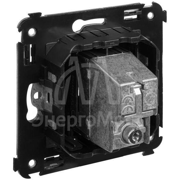 Розетка телевизионная проходная TV СП Avanti &amp;quot;Черный матовый&amp;quot; DKC 4412513