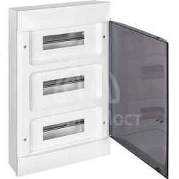 Щиток пластиковый навесной Practibox S 3х12 дым. дверь Leg 135613