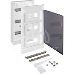 Щиток пластиковый навесной Practibox S 3х12 дым. дверь Leg 135613