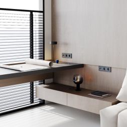 Розетка 1-м СП S70 16А с заземл. механизм графит Voltum VLS040107