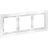 Рамка 3-м S70 стеклян. бел. Voltum VLS110301