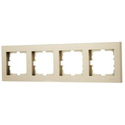 Рамка 4-м VESNA горизонт. без вставки зол. LEZARD 742-3600-149